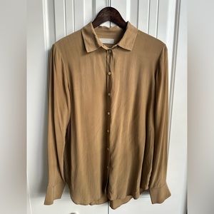 Everlane Washable Clean 100% Silk Relaxed Shirt size U.S. 8
